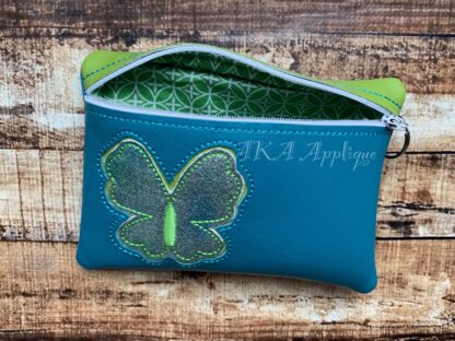 ITH Butterfly Zipper Pouch Embroidery Design - Image 2