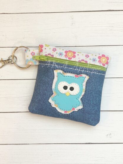 ITH Kookie Owl Zipper Pouch Embroidery Design - Image 3