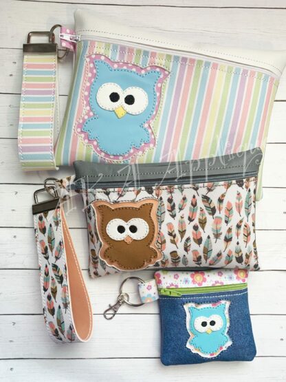 ITH Kookie Owl Zipper Pouch Embroidery Design
