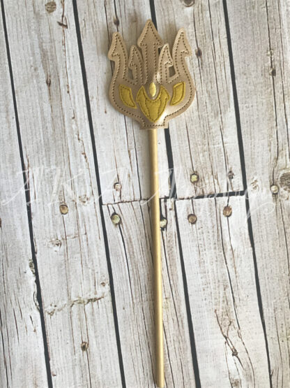 ITH Ocean Princess Trident Wand Embroidery Design - Image 2
