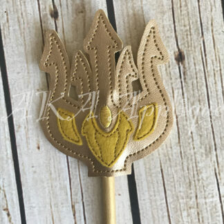 ITH Ocean Princess Trident Wand Embroidery Design