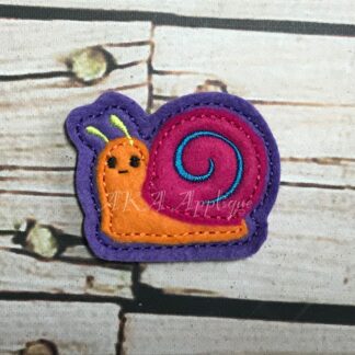 Sheldon Snail Feltie Embroidery Design