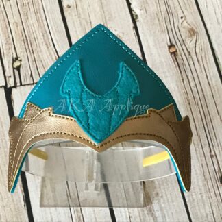 ITH Ocean Princess Headband Tiara Slider Embroidery Design