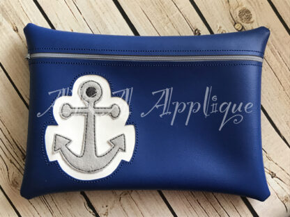 ITH Anchor Zipper Pouch Embroidery Design - Image 3