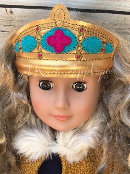 ITH Arabian Princess II Headband Tiara Slider Embroidery Design - Image 2