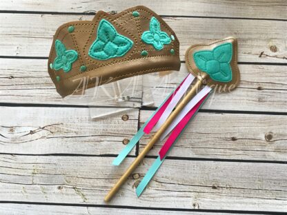 ITH Arabian Princess III Headband Tiara Slider Embroidery Design - Image 5