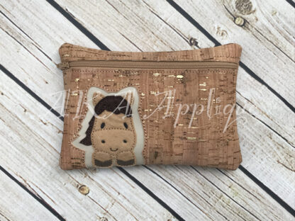 ITH Peeking Sophia Horse Zipper Pouch Embroidery Design - Image 4