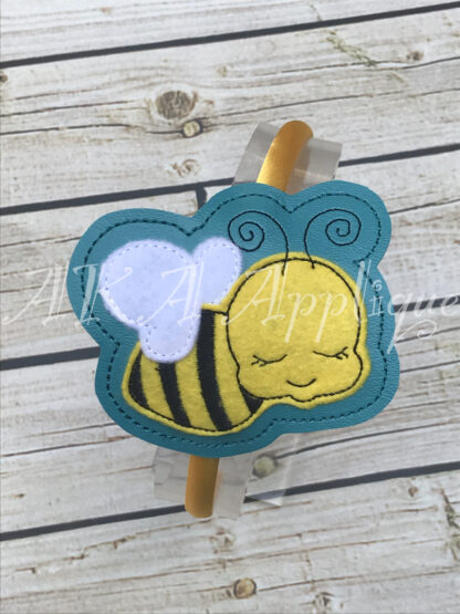 ITH Barbara Bee Headband Slider Embroidery Design - Image 2