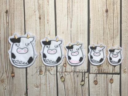 Cow Doodle Feltie Embroidery Design - Image 3