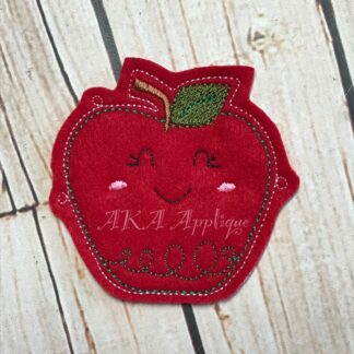 Apple Doodle Feltie Embroidery Design