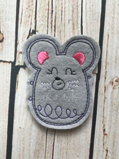 Mouse Doodle Feltie Embroidery Design