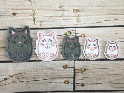 Cat Doodle Feltie Embroidery Design - Image 2